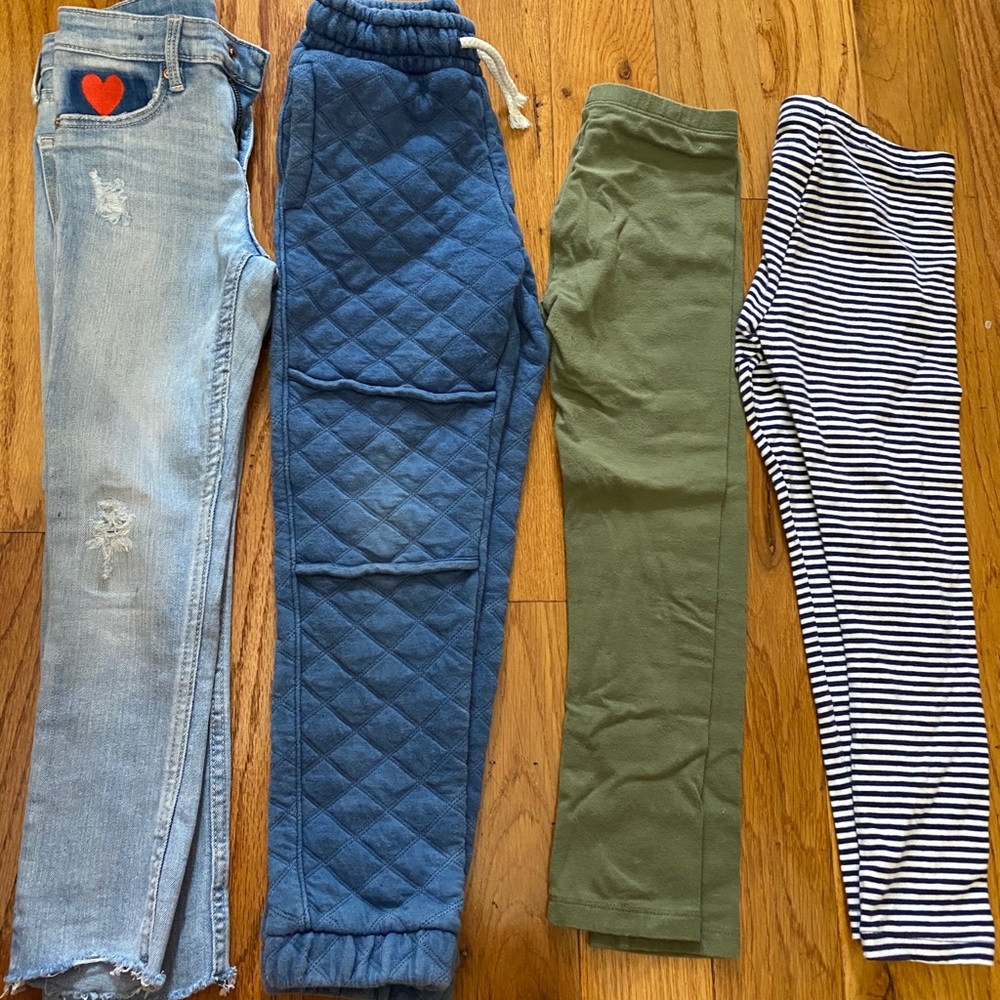 Bundle of girl pants size 5-6